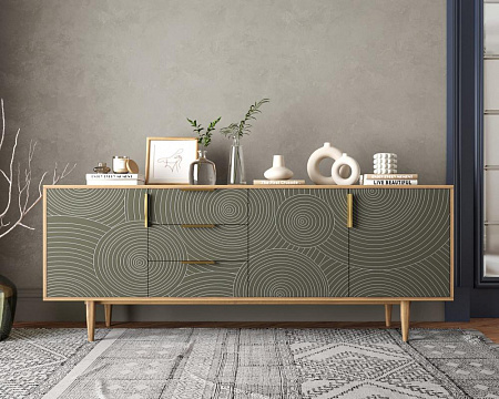 Комод Line удлиненный R25/browngrey