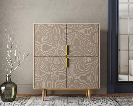 Большой комод с четырьмя дверками Line R19/beige