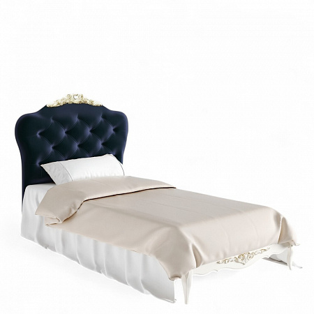 Atelier Gold Кровать с мягким изголовьем 90*190 A509-K02-AG-B18