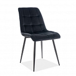 Стул кухонный Signal CHIC Velvet Bluvel 19 (черный/черный) CHICVCC