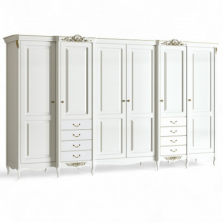 Romantic Gold Шкаф 6 дверей R626E-K02-G
