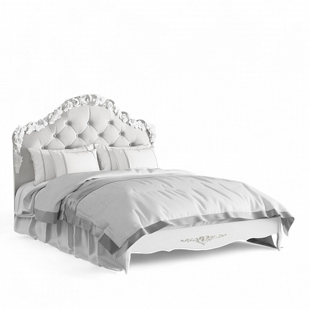 Silvery Rome Кровать с мягким изголовьем 140*200 S414-K00-AS-B07