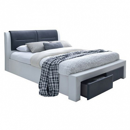 Кровать Halmar CASSANDRA-S (белый/черный) 140/200 V-CH-CASSANDRA_S_140-LOZ