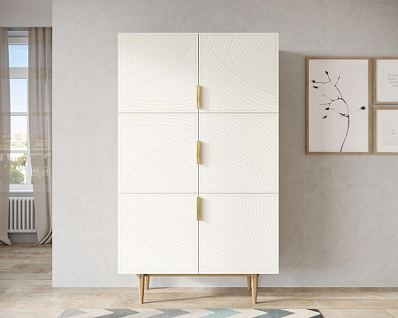 Большой комод с шестью дверками Line LN04/GR1/beige