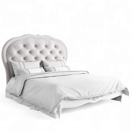 Silvery Rome Кровать с мягким изголовьем 160*200 S516-K00-S-B07