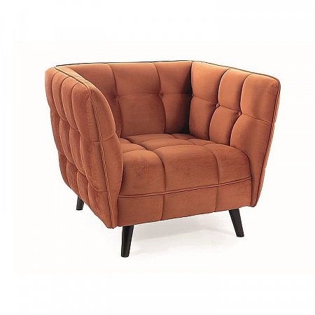 Кресло Signal CASTELLO 1 VELVET (корица/венге) CASTELLO1V4215