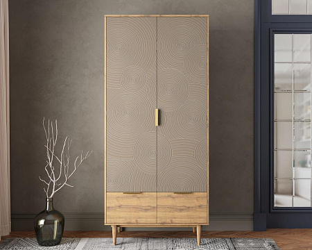 Шкаф двухстворчатый  с ящиками Line R26/beige