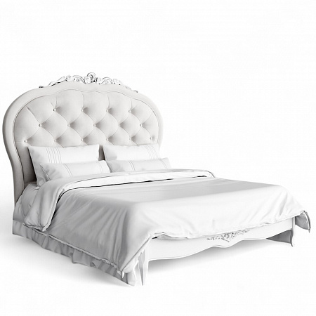 Silvery Rome Кровать с мягким изголовьем 160*200 S516D-K00-AS-B07