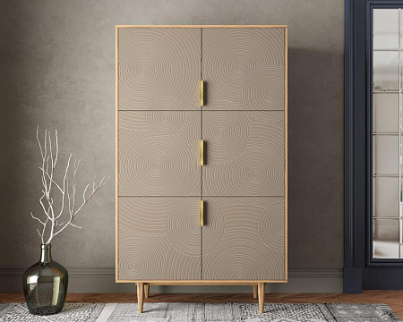 Большой комод с шестью дверками Line R20/beige