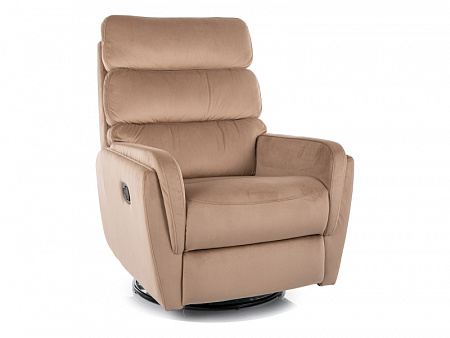 Кресло Signal ARGOS Velvet раскладное (бежевый) ARGOSVBE
