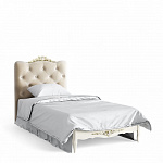 Romantic Gold Кровать с мягким изголовьем 90*190 R709D-K02-AG-B01
