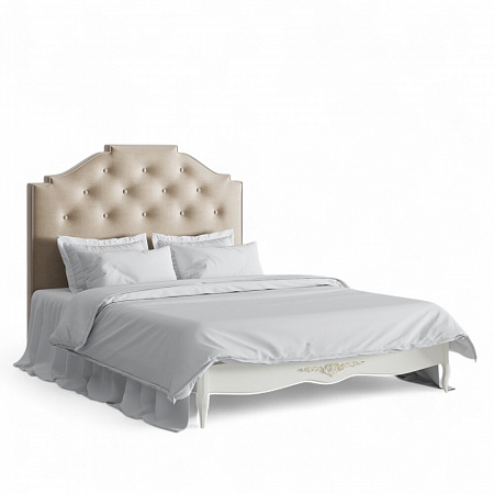 Romantic Gold Кровать с мягким изголовьем 160*200 R646-K02-G-B01