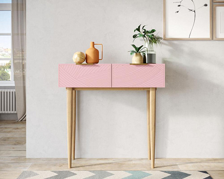 Консоль с двумя ящиками Line LN16/GR1/pink