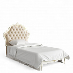 Romantic Gold Кровать с мягким изголовьем 90*190 R539-K02-G-B01