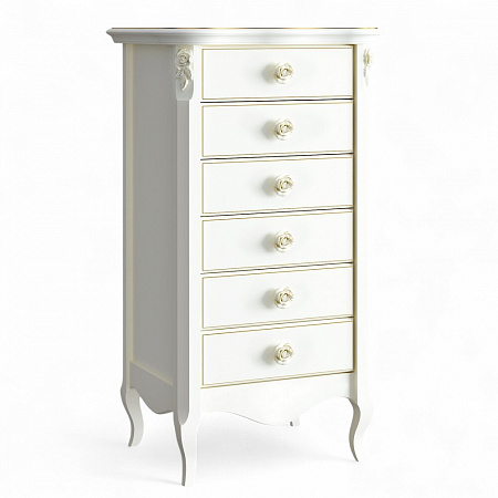 Golden Rose Комод высокий 6 ящиков G108-K02-G