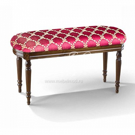 Пуфик фигурный Zzibo 149/1 орех (ткань CHATEAU LOSANGE RUBIS)