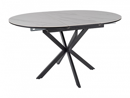 Стол обеденный Signal GASTON Ceramic 100 (белый/черный) GASTONBC100
