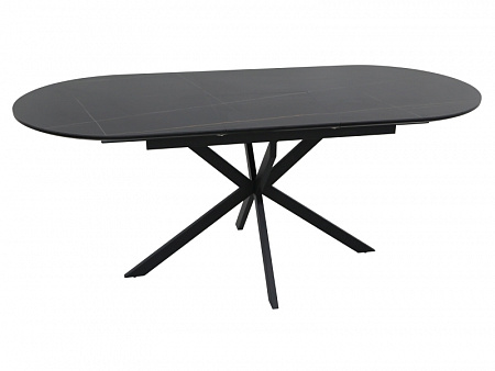 Стол обеденный Signal GASTON Ceramic 140 (черный/черный) GASTONC140