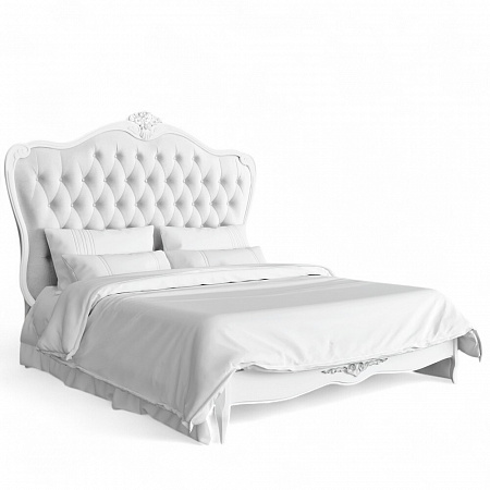 Silvery Rome Кровать с мягким изголовьем 160*200 G526-K00-S-B07
