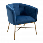 Кресло Шале велюр синий