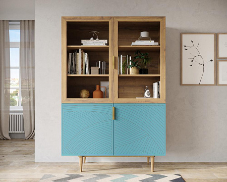 Буфет с двумя дверками Line LN11/GR1/blue
